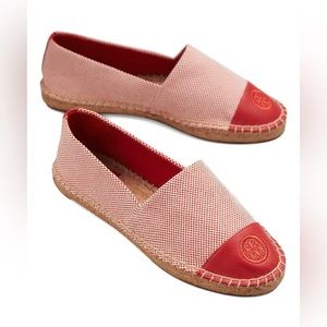 TORY BURCH: RUSTY KNOT COLOR BLOCK ESPADRILLE